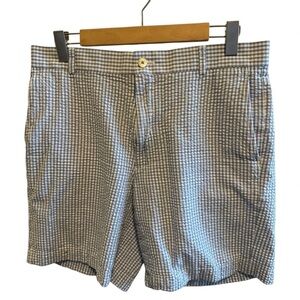 Southern Tide Men’s Blue White Seersucker Shirts Sz 33